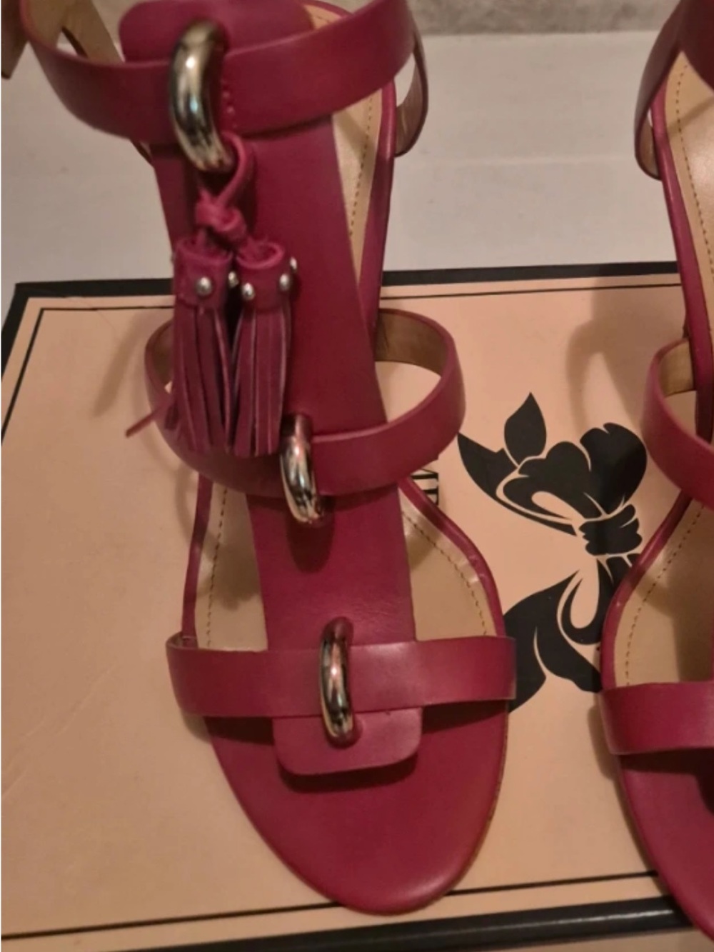 Enzo Angiolini Pink Strappy Heels - Picture 6 of 6